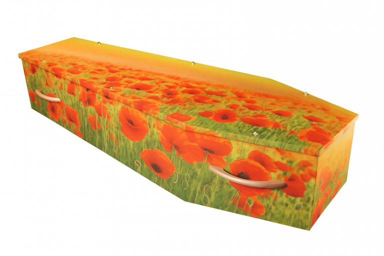 Cercueil-Carton-Coquelicot